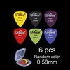 Electric Guitar Pick with Storage Box Acoustic Music Picks Plectrum 0.58/0.71/0.81/0.96/1.20/1.50mm Thickness Guitar Accessories