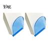 Non Scratch Book Ends for Bookshelves 1 Pair Acrylic Bookends, Clear Holders Shelves, Decorative Arch Desktop Stand School Stopper, Bookshelf