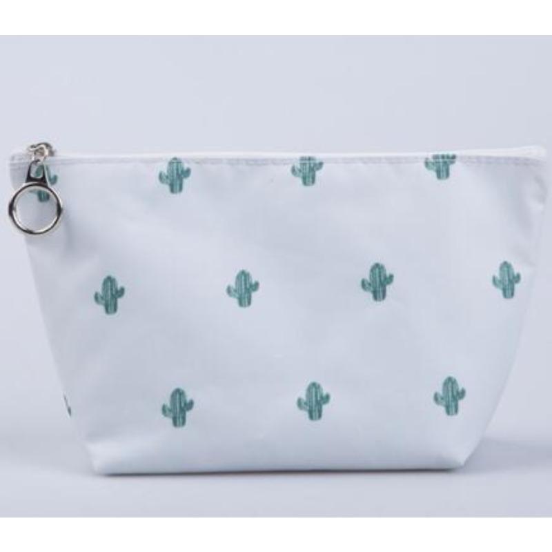 Bedruckte Reise-Kosmetiktasche, klein, koreanisch, tragbar, großes Fassungsvermögen, Kosmetiktasche, Clutch, Kosmetiktasche