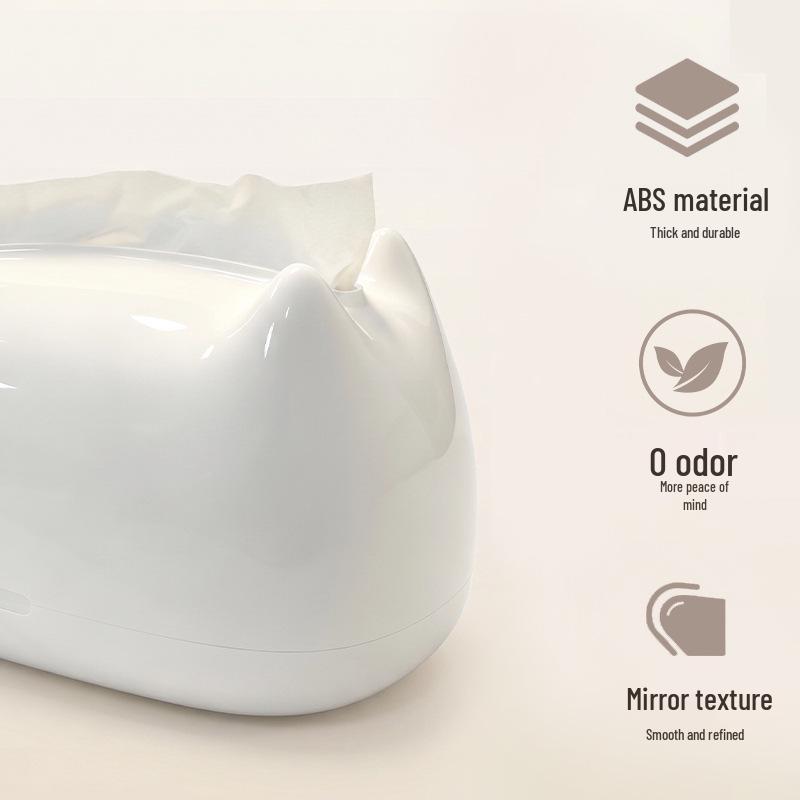 High-End Creative Kitten Tissue Box: Luxury Cute Decor for Living Room & Coffee Table