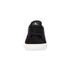 Calvin Klein Round Toe Lace-Up Logo Low Top Canvas Sneakers Women Sneakers Black White YW01762-0GM