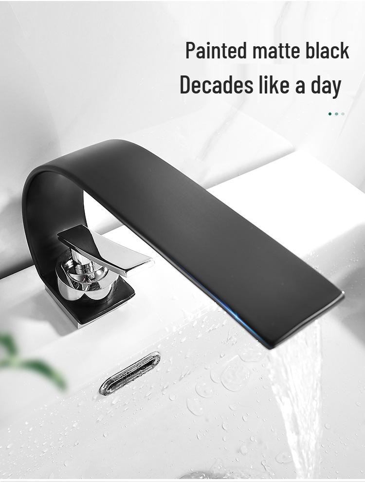 Waterfall Hot and Cold Bathroom Faucet for Sink and Cabinet