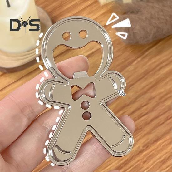 Otvírák na láhve Přenosný otvírák na pivo ve tvaru perníku s kreativním designem pro domácí bar a restauraci