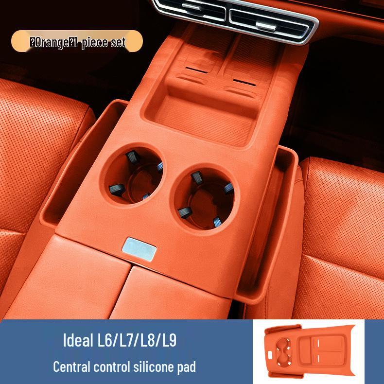 

Wireless Charging Silicone Pad & Cup Holder for Ideal L6-L9: Gear Shift Protection & Interior Upgrade