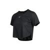 Crop Tops Women's Black Crew Neck Moderate DD4955-010