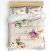 Dream Catcher Feather Butterfly White 3pcs Bedding Set For Bedroom Double Bed Home Textile Duvet Cover Quilt Cover Pillowcase