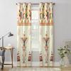 Modern Window Curtains for Living Room Feather Bird Pattern Curtains for Child Bedroom Kitchen Decor Blinds Drapes