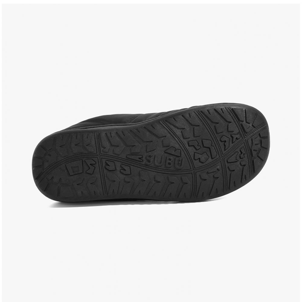 Subu Fleece Padded Slipper Black Permanent F Line  Sb 13 