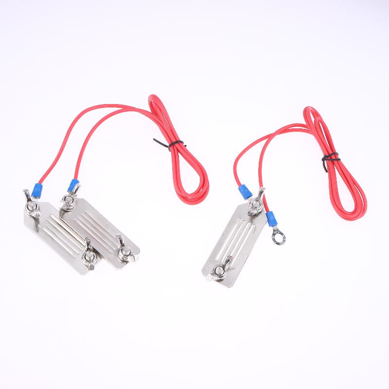 Conector de Cinta para Valla Eléctrica Clip Único/2 Clips Clip de Acero Inoxidable Conector de Cinta Eléctrica Para Granja Animales Cabras