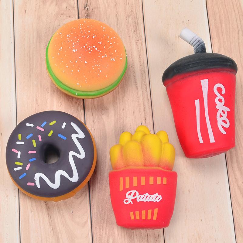 The Same Decompression Burger Fries Cola Pinch Toy Vent Bread Slow Rebound Decompression Toy