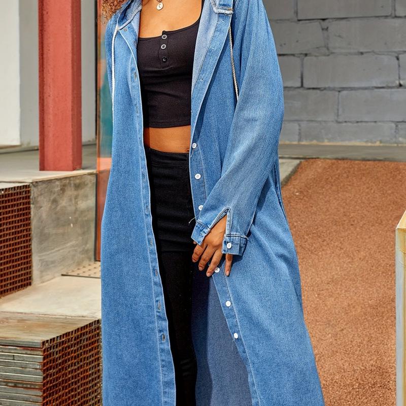 Трансформируемая джинсовая куртка-шорты, Осень 2026, Европейская и Американская XL синий/джинсовый