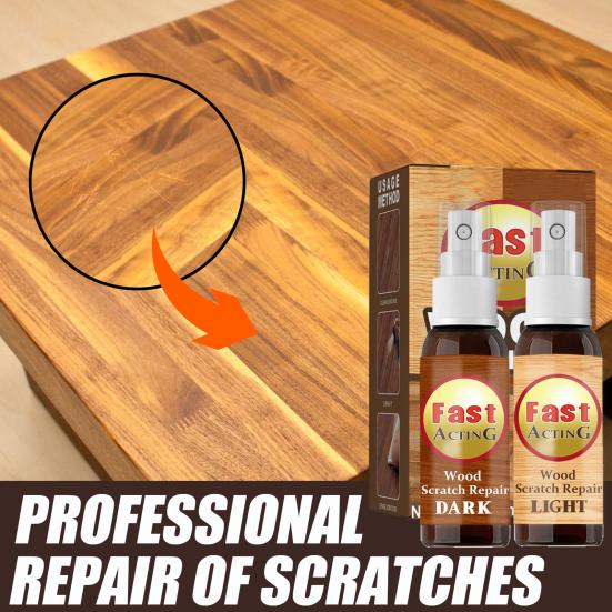 2Pcs/Set 30ml+30ml Wood Scratch Repairs Multifunctional Fast Acting Waterproof Anti-fade Quick Dry Refinishing Natural Floor Repair Liquids Removers