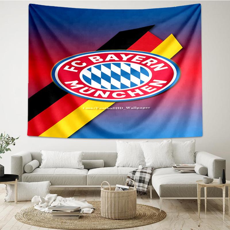 1PC Munich Football Club Printed Tapestry Room Decoration Wall Hanging for Living Room Bedroom, dormitory, Birthday and Christmas gifts