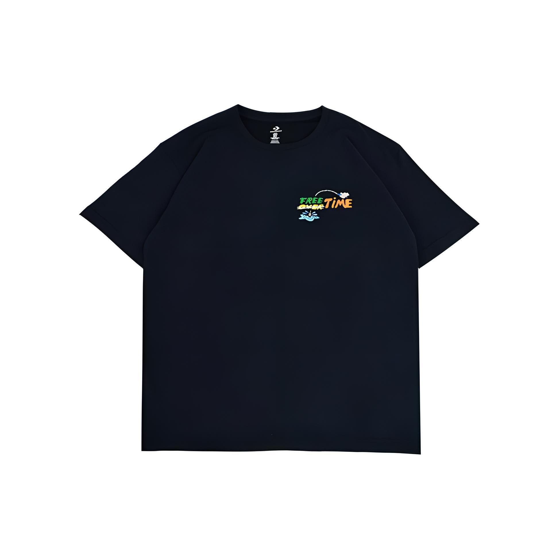 Converse Summer Fishing T-Shirt Asia Sizing Black Unisex 10027222-A03 M
