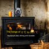 Fireplace Thermometer Easy Installation Stove Thermometer Gauge Heat Resistant Prevent Overheating 0‑500℃ for Living Room