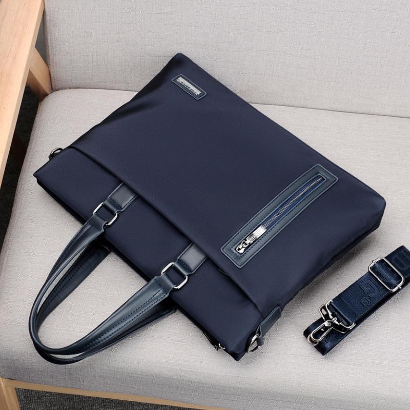 Men's Large Capacity Oxford Cloth Casual Briefcase and Crossbody Bag