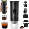 3-in-1 Portable Espresso Coffee Machine, Portable Coffee Maker, Compatible with Big Capsule, Small Capsule and Coffee Powder, Travel Coffee Maker,