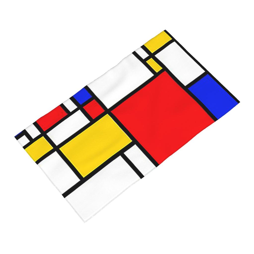 Mondrian Weiches Gesichtstuch Schnelltrocknend Pool Bad Baumwollhandtücher Saugfähig