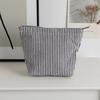 New Striped Clutch Cosmetic Bag for Women Girl Large Capacity Makeup Pouch Toiletries Bag Travel Outdoor Makeup Storage