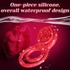 Rose Couples Vibrating Ring Vibrator Adult Toys for Men Women, 7 Modes Cockring Sexual Stimulation Long Lasting Stronger Male Rose Sex Toys