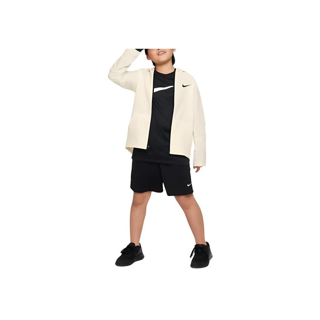 Nike Jacket Kids Solid Color Zipper Hooded Casual Kids jackets White DO7095-113