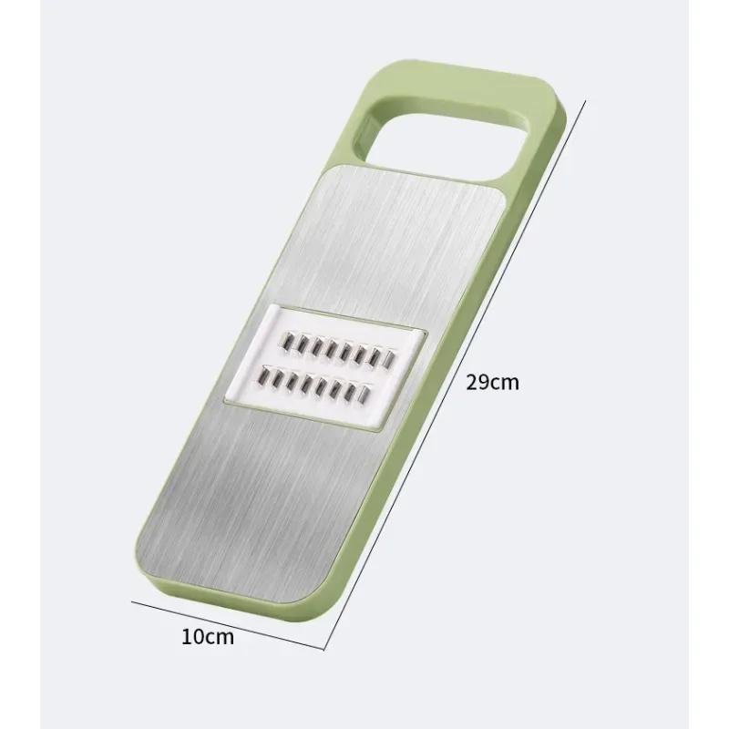 Küche 5 in 1 Edelstahl Multifunktionale Sichere Manuelle Gemüse Hobel Cutter Kartoffel Schredder Knoblauch Karotten Reibe Chopper