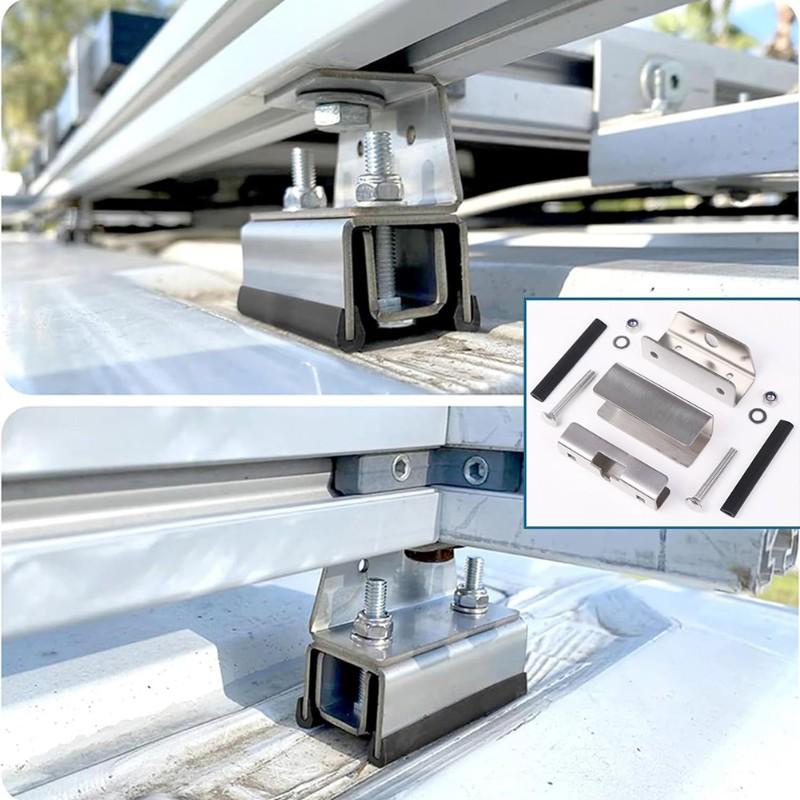 

6 шт. Комплект крепления багажника на крышу Комплект для крепления на крышу автодома Кронштейны для багажника на крышу Простая установка Для солнечной панели Кемпинг как