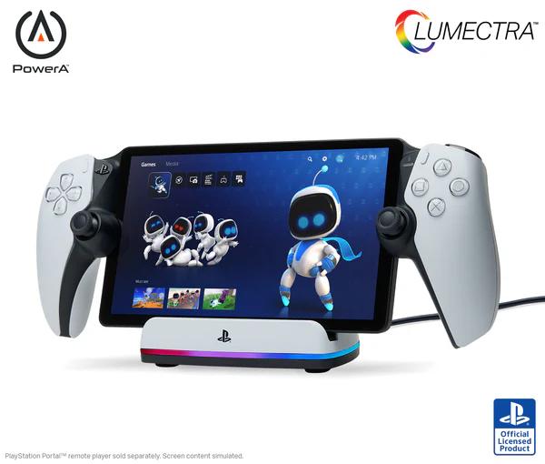 Powera Powera Lumectra Charging Station for Playstation Portal Black and White