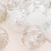 Christmas Decorations 8cm Exquisite PET Transparent Painted Christmas Ball Gift Box Window Christmas Tree Pendant Ball