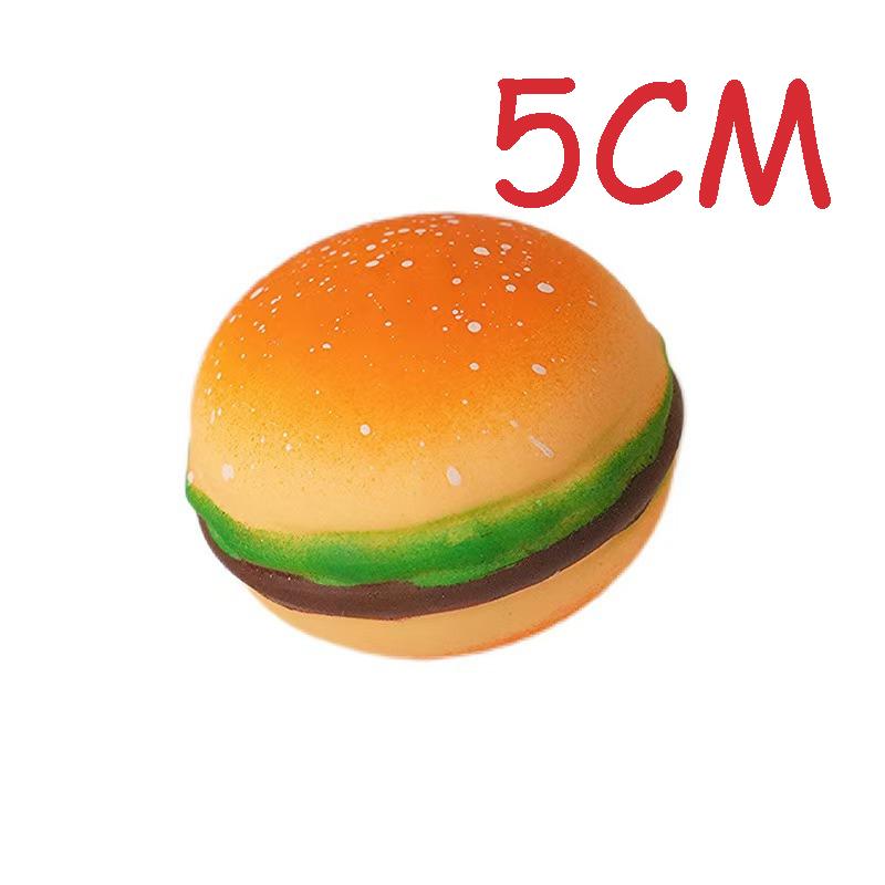 Burger Slow Rebound Squishy Toy Super Soft Comfortable Hand Feel Food Shape Stress Relief Squeeze Toy Anxiety Vent Fidget Toy