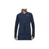 Nike Dri-FIT Logo Print Running Training Quick-Dry V-Neck Jacket Men Outerwear Blue DD4930-437