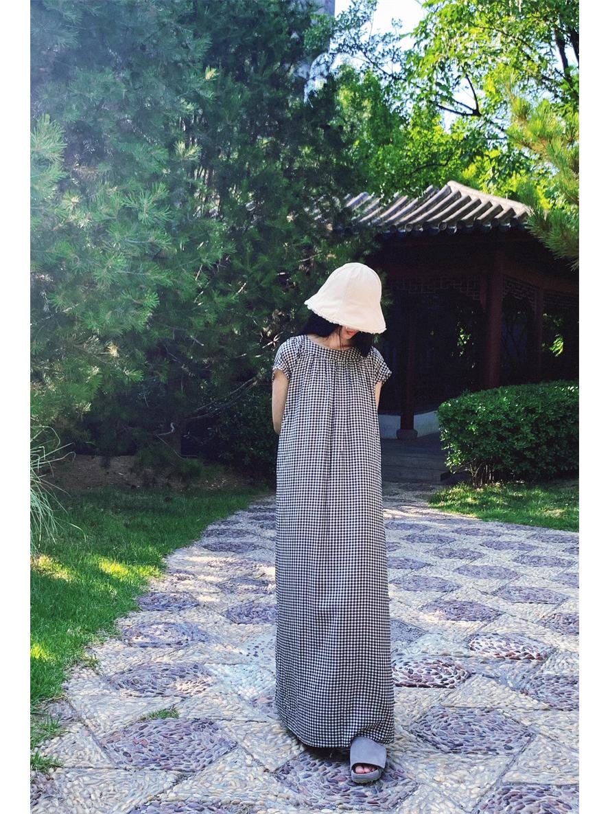 

2024 Высококачественное Изысканное Летнее Цветочное Платье из Хлопка и Шелка Большого Размера One Size 130