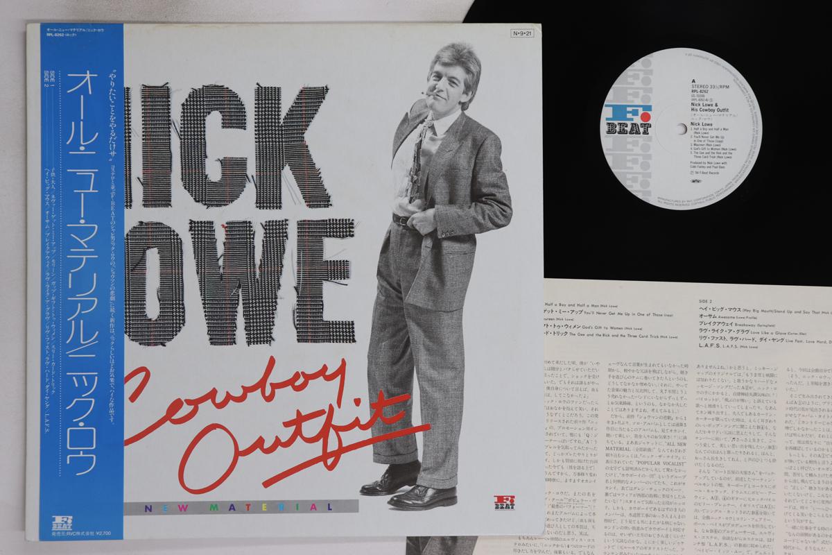 

LP Record NICK LOWE - Nick Lowe And His Cowboy Outfit RPL8262 F BEAT 1984 Japan Obi Rock Used