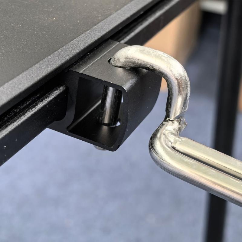 Aluminium Alloys Rail Joint Sliding Buckles Camping Table Connecting Hook for Outdoor Kitchen Picnics Fishing Activity