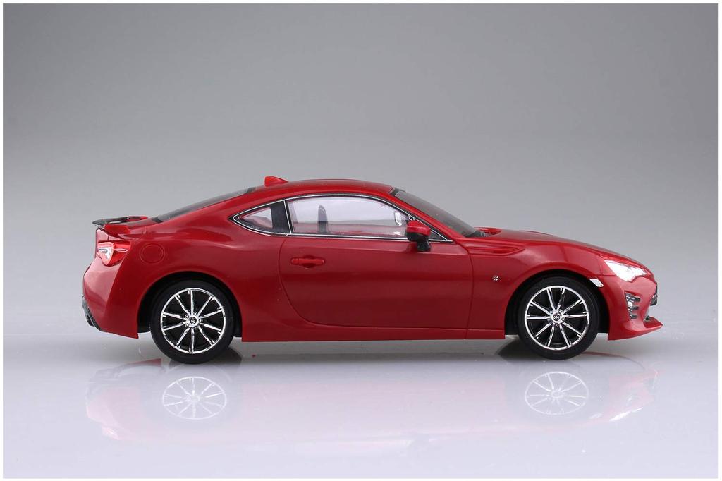 Aoshima Bunka Kyozai Scale The Snap Kit Series Toyota 86 Pure Red Plastic Model Kit 1/32 Pre-Colored 03-F