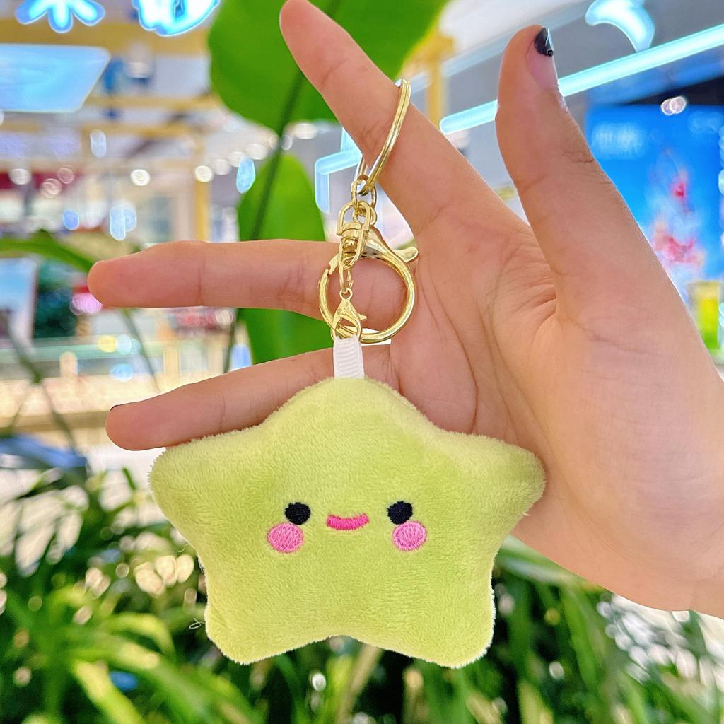 Breloc Creativ de Pluș Stea Strâmbă Pandantiv Rucsac Păpușă Jucărie Animal de Pluș