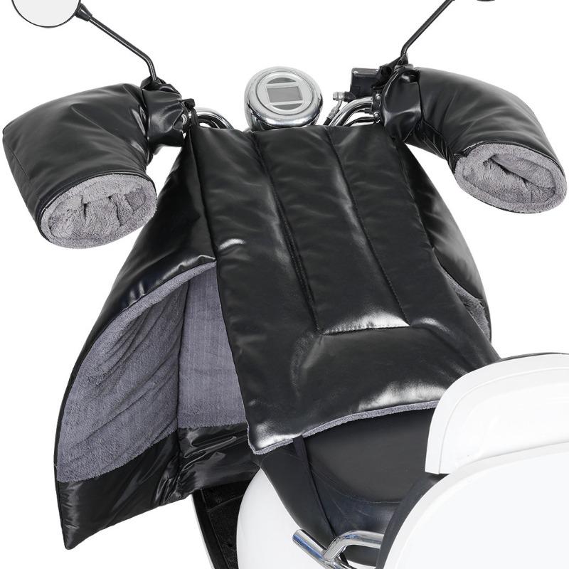 Motorcycle Windproof Quilt Thickened PU Warm Leg Cover Waterproof Winter Cold Proof Protects Stomach and Legs Windshield Quilts