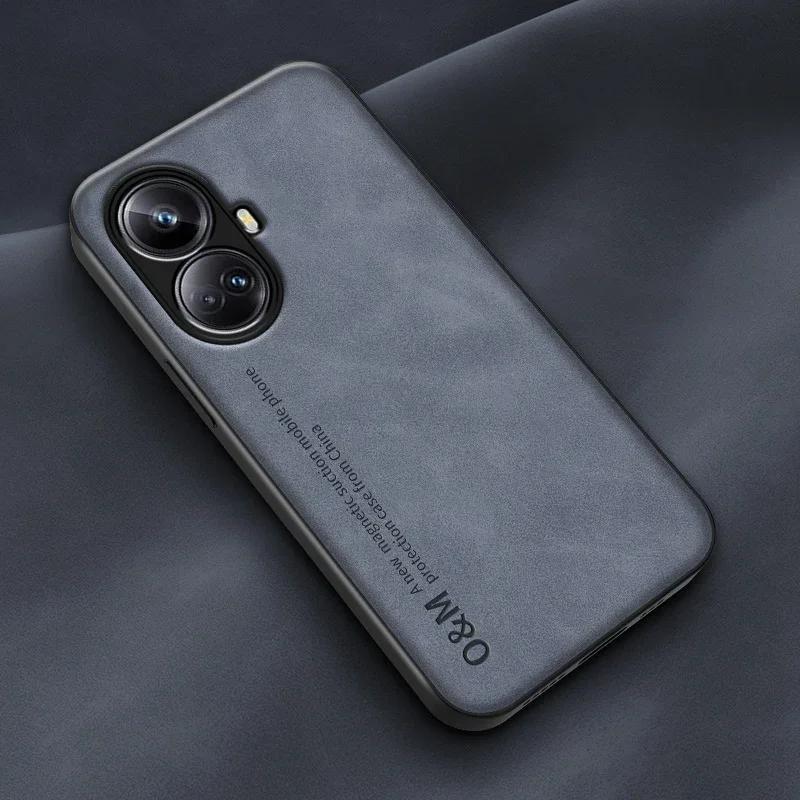 

Роскошный магнитный кожаный чехол для Realme 10 Pro Plus Задняя крышка Силиконовая защита Чехол для телефона для Realme 9i 5G 10 Pro+ Realme10 Realme 10 Pro Plus