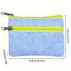 1 Pcs Corduroy Multi-Colored Small Change Bag Key Bag Portable Card Bag Small Metal Zipper Head
