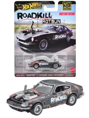Hot Wheels Pop Culture ROADKILL ROTSUN Custom Datsun 240Z Years Old and HKC37 - '71 ("Rotsan") [Minicar] [3 Up]