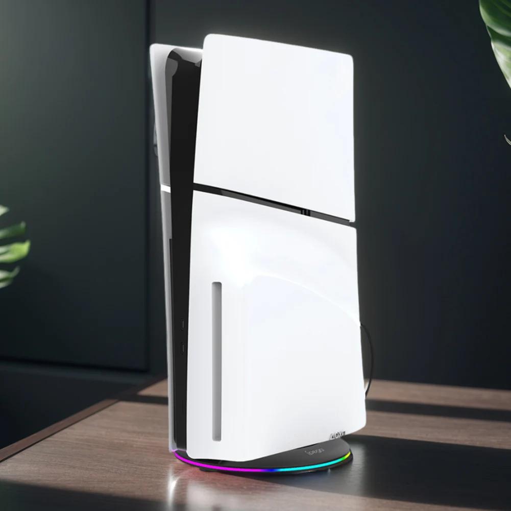 Vertikal stativ Base Stand Erstatning Display Stand Base for PS5 Slim Console Disc og Digital for Playstation 5 Slim Console