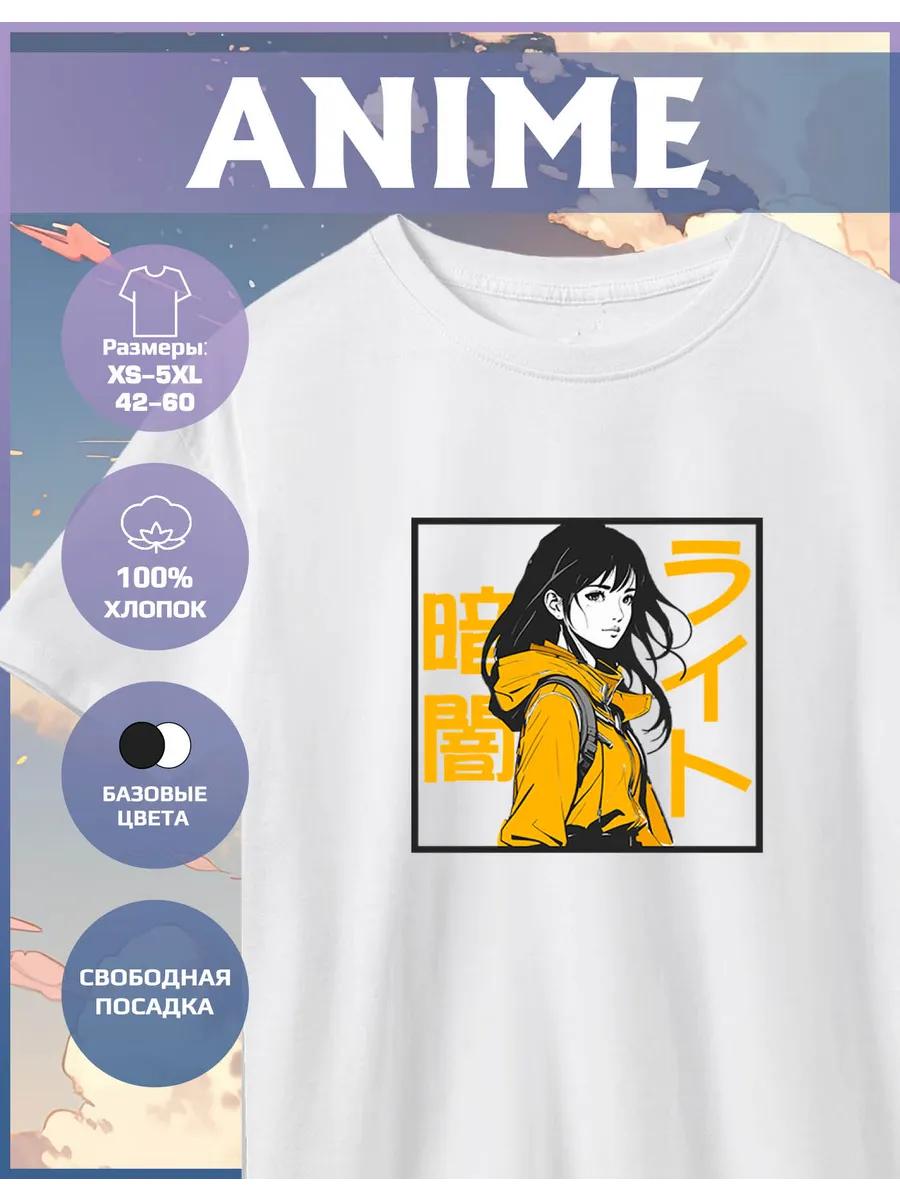 Anime Print T-shirt 3XL
