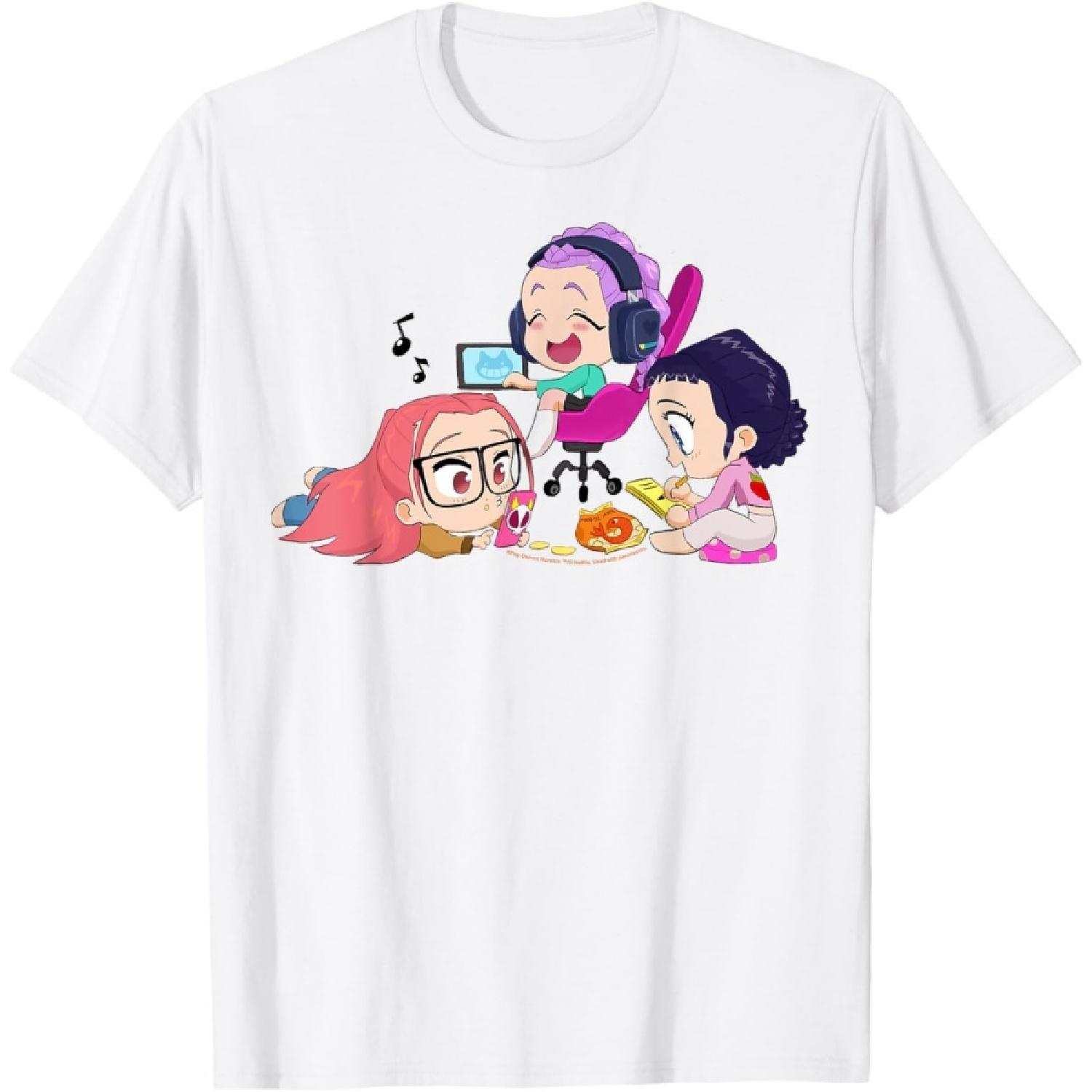 

Chibi Huntr_x Chillin at Home T-Shirt XXXXXL білий
