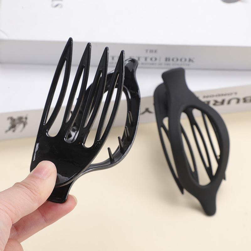 Frosted Oval Hairpin Fashionable Large Hair Volume Duckbill Clip High-end Hair Accessories
