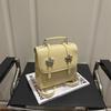 Schoolbag fashion trend texture casual backpack autumn and winter new bag 1011 niche design women's simple backpack