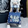 New Lee PVC Shoulder Bag Women's Dark Denim Blue/Light Denim Blue LE240111M