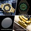 BINBOND Original Skeleton Skull Precise Quartz Wristwatches For Men Luxury Luminous Waterproof Auto Date Men's Watch Sturdy Relo