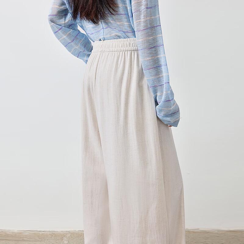 Women's Relaxed Fit Split Line Wide-Leg Casual Pants