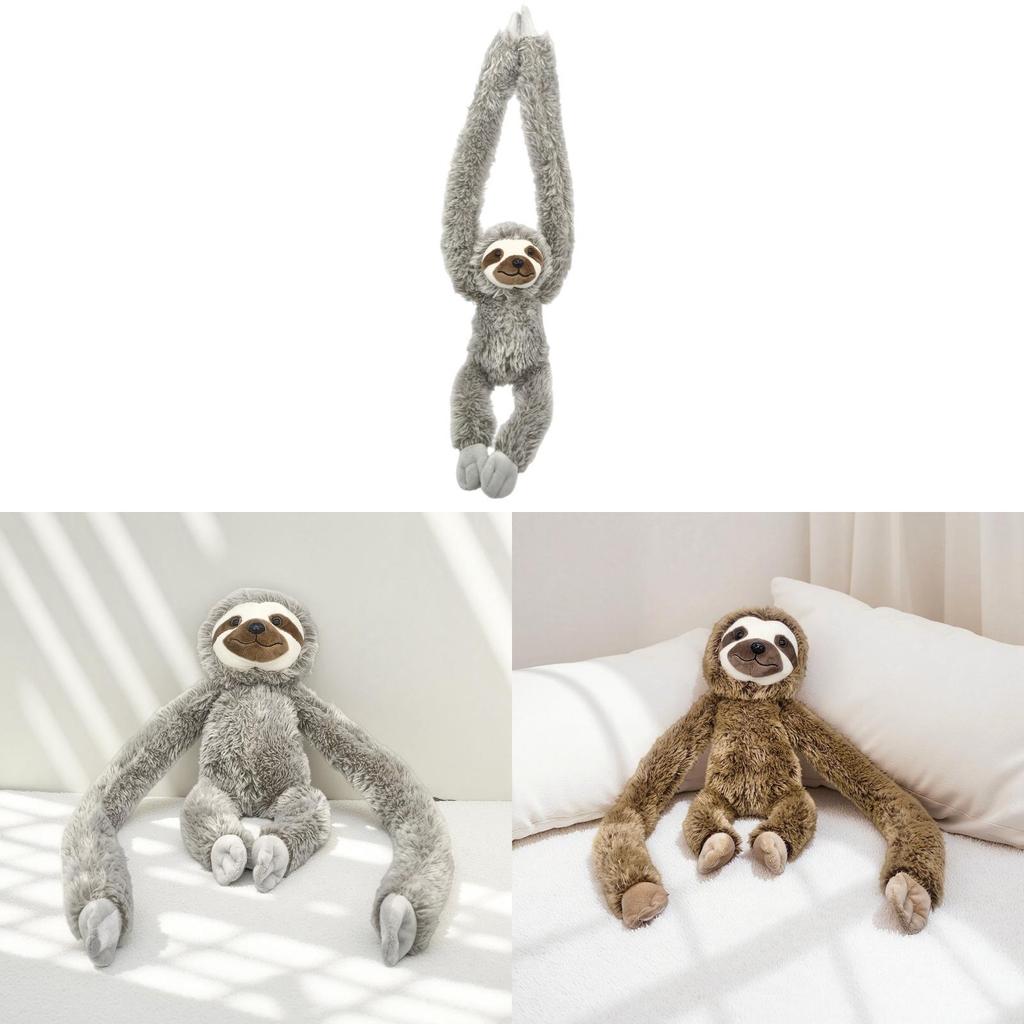 Peluche Bradipo con Imbottitura in Cotone PP Morbido Regalo per Bebè per Bambini