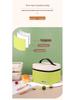 Dopamine Colorblock Insulated Lunch Bag - Square Thermal Bento Bag with Ice Pack, Simple Fashion Design